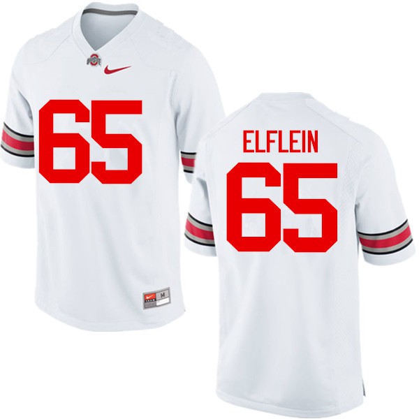 Ohio State Buckeyes #65 Pat Elflein Men Stitch Jersey White